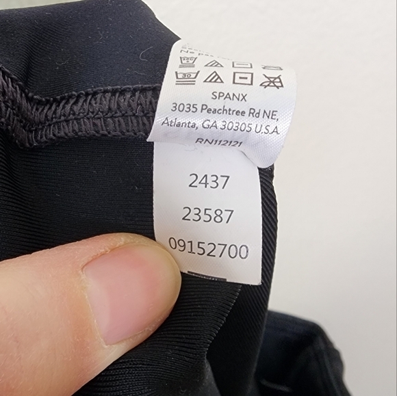 Spanx Black Faux Leather Leggings M - Picture 6 of 8